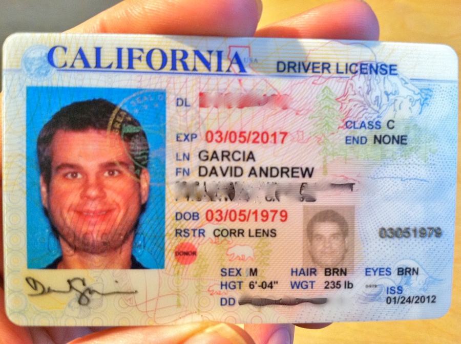 License ended. California Driver License.