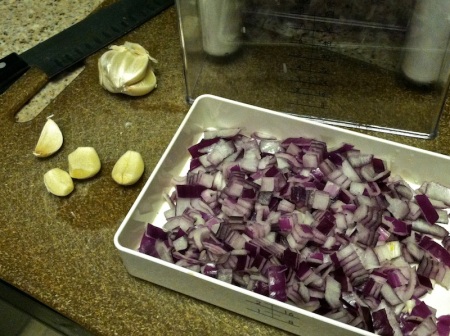 garlic-chopped-red-onion