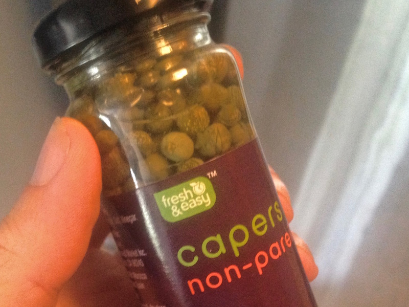 Where are capers located in the grocery store?